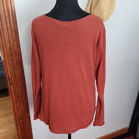 Urban Outfitters Deep Terra Cotta  Wrap Blouse - Picture 5 of 10